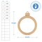 Christmas Round Picture Frame Ornament, 3" to 8" | Woodpeckers